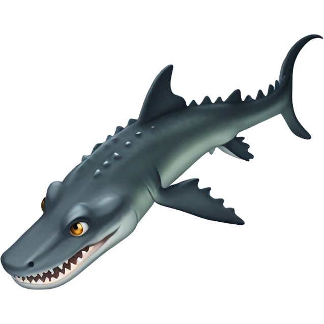 Crocodile shark emoji