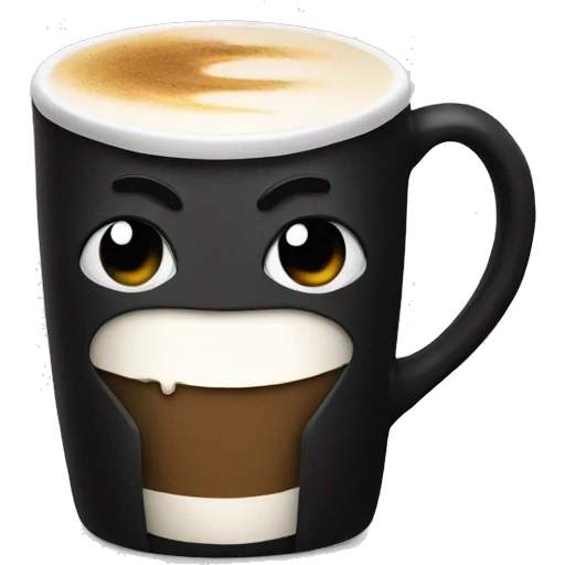 gothic mug with latte  emoji