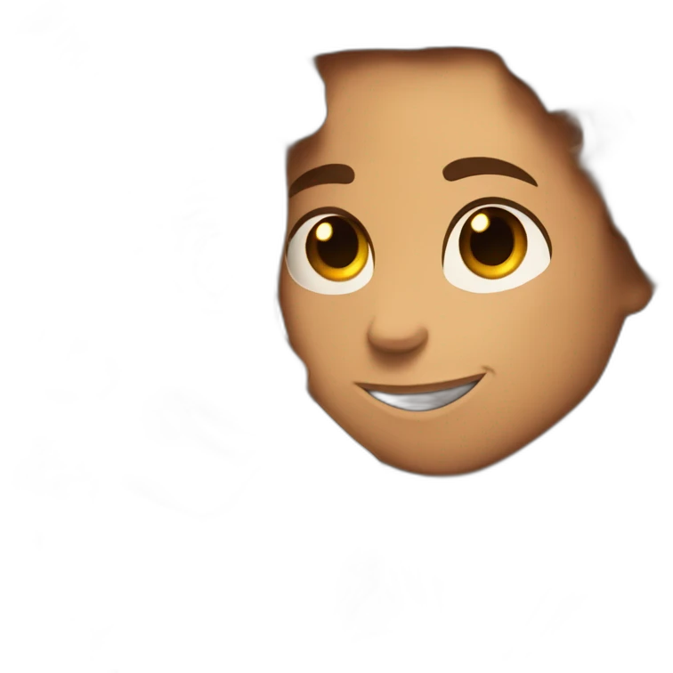 Hug between a polynesian guy with straight hair and a long curly light brown hair woman emoji