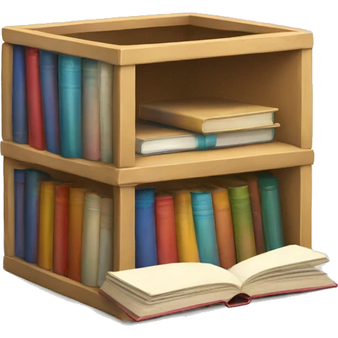 open box with books inside  emoji