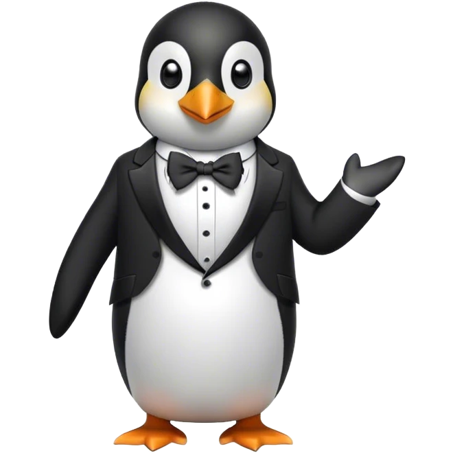 Pinguin mit Anzug  emoji