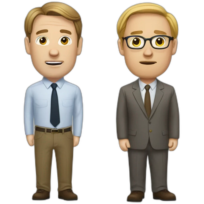 dwight and jim the office emoji
