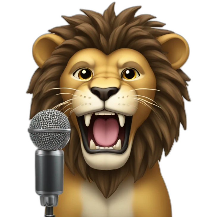 Mad Lion superstar sing to big microphone emoji