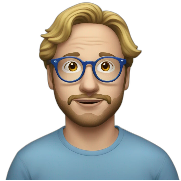 sam hyde blue round glasses emoji