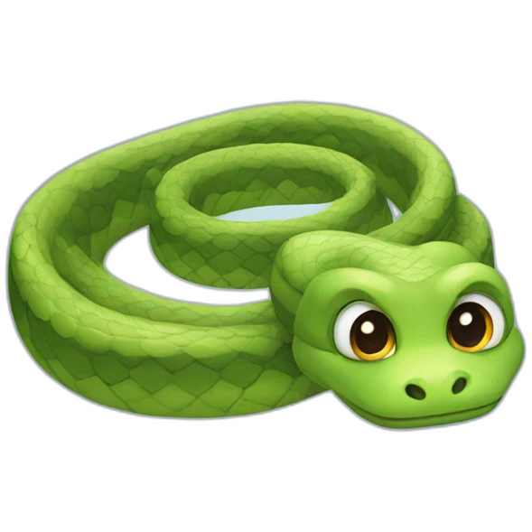 Cute snake emoji
