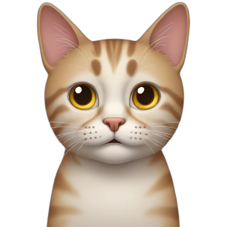 nervous cat emoji