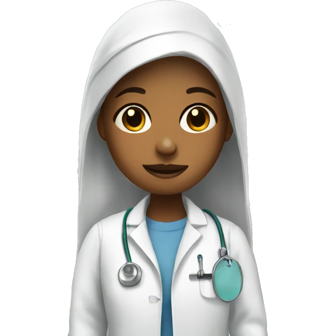 Girl in a hospital  emoji
