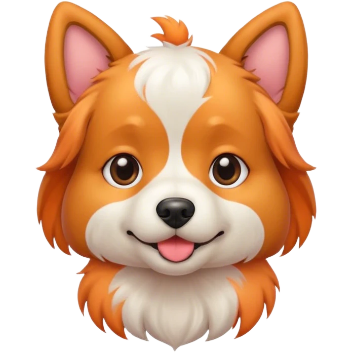 dog wit peach emoji