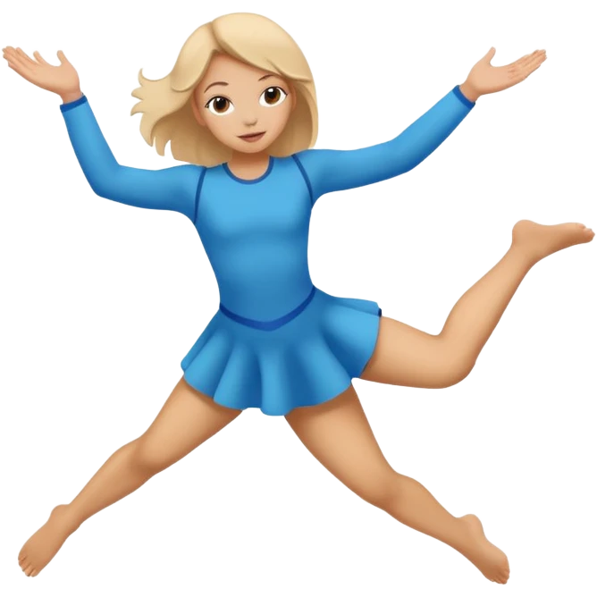 girl doing aerial silhouette  emoji