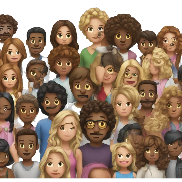 line of people emoji