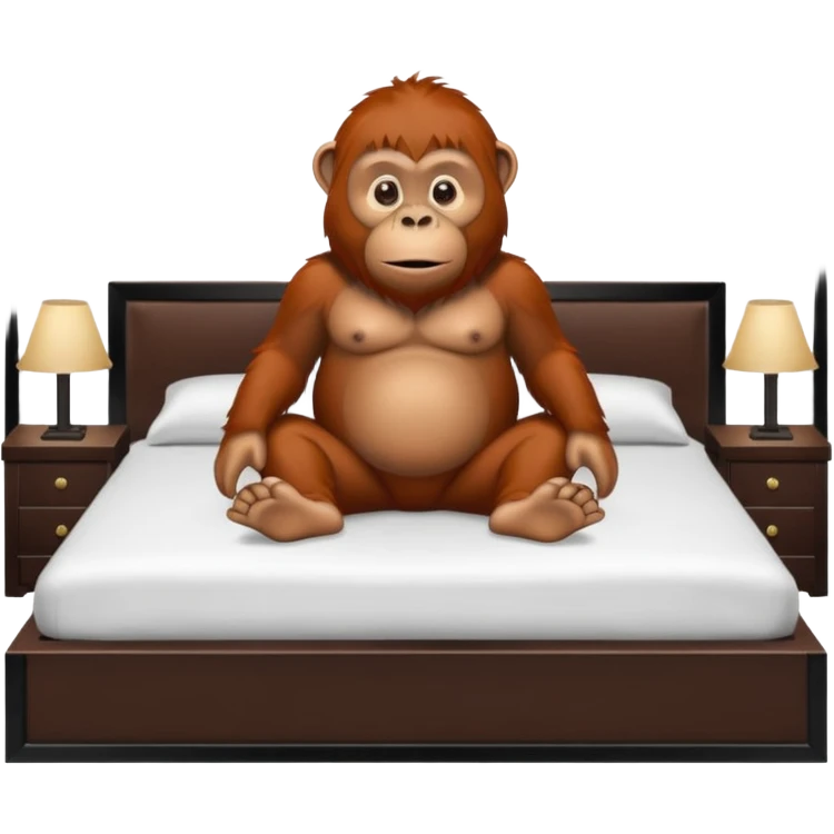Orangutan hotel emoji