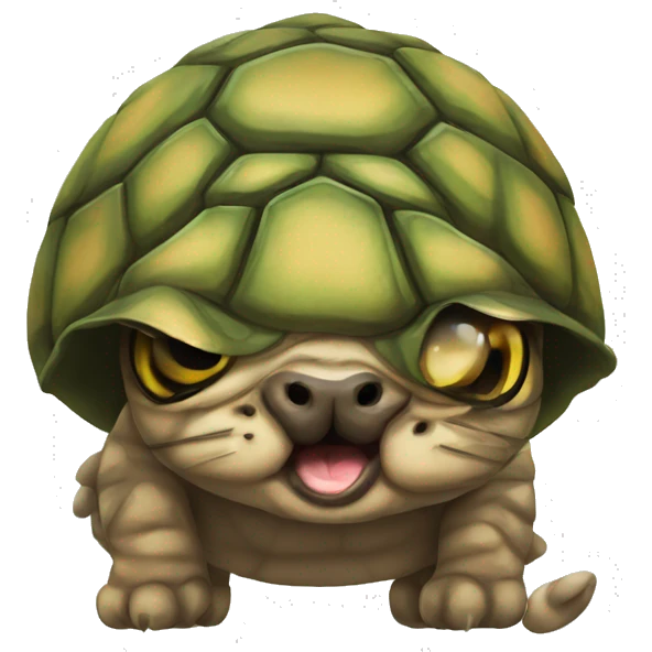 Tortoise cat mad emoji