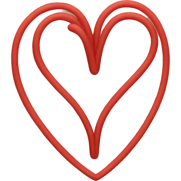 Heart with two red lines emoji