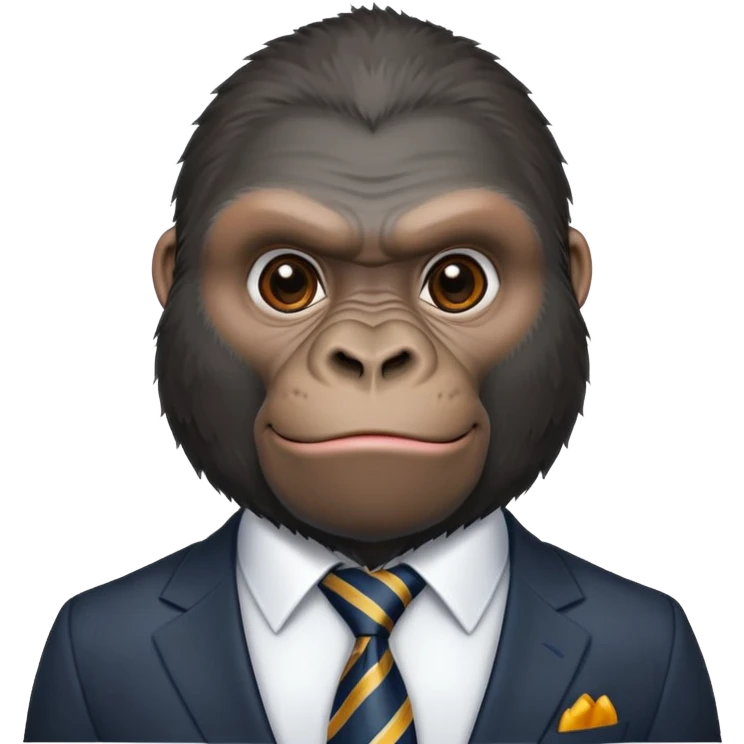Gorilla in suit emoji