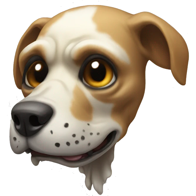 Skull dog emoji