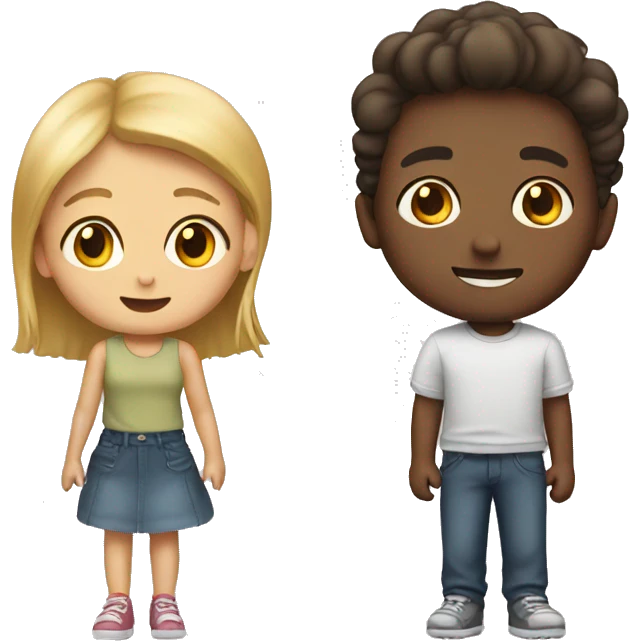 Boy and girl friend  emoji