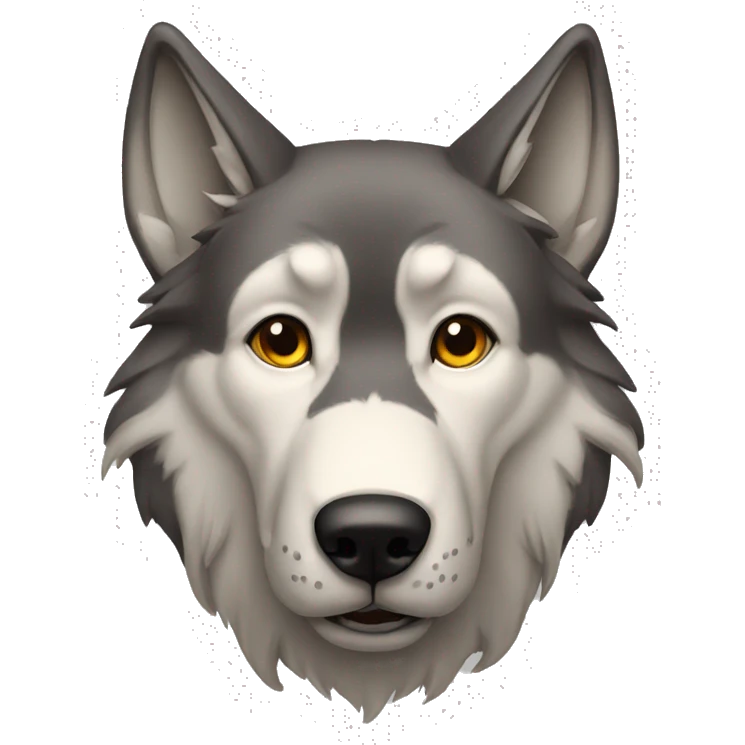 wolf droopy ears  emoji