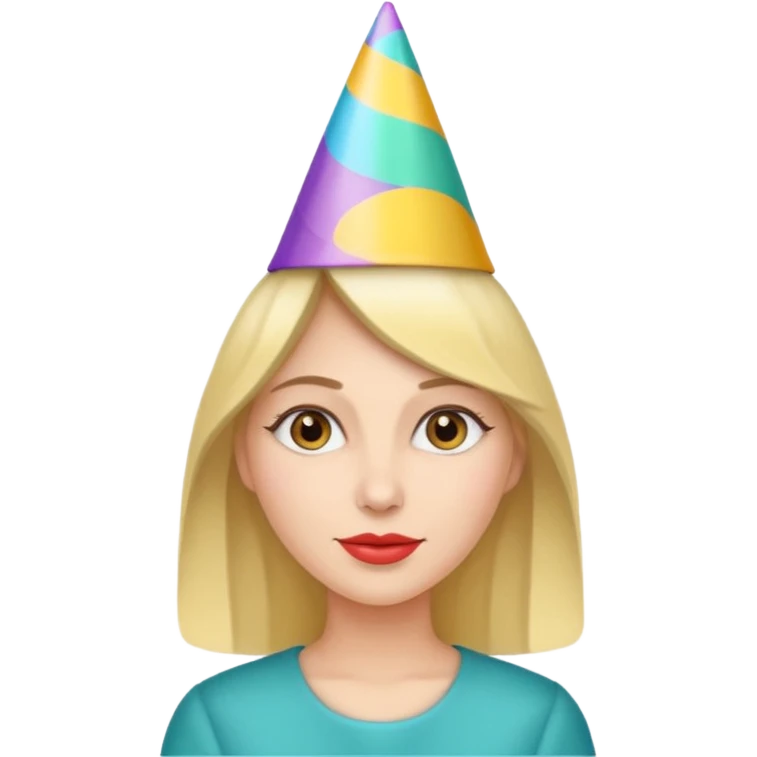 parti şapkalı kadın emoji