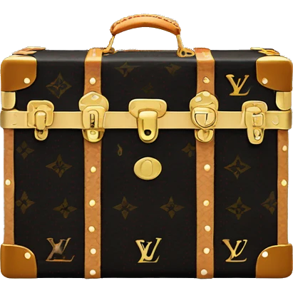 Black Luis Vuitton Trunk emoji