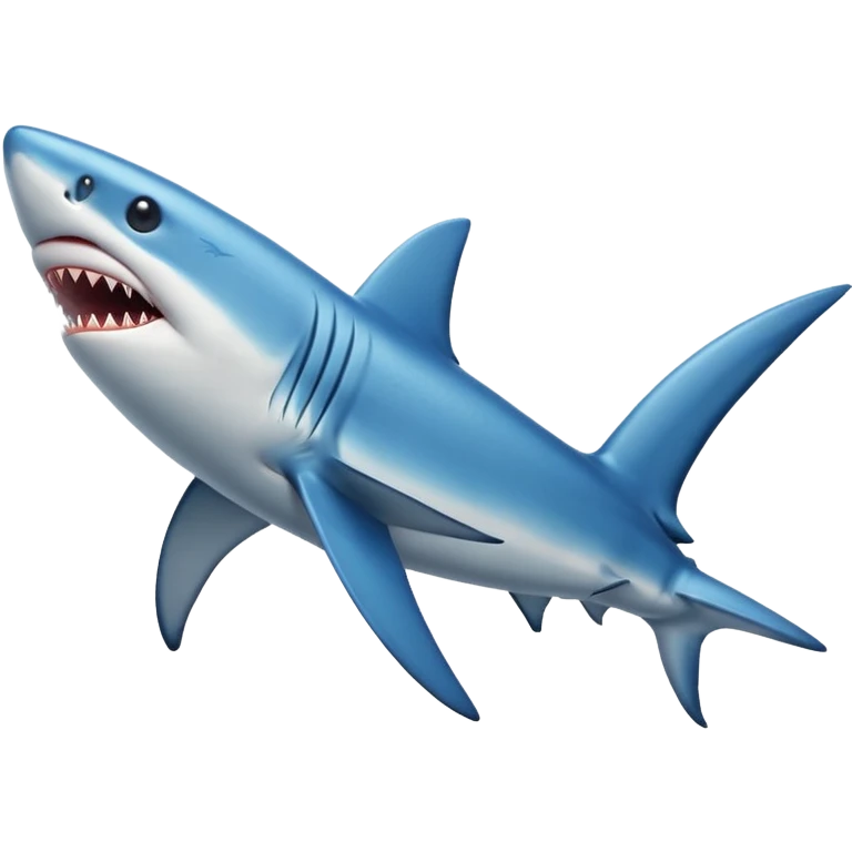 Strong blue shark emoji