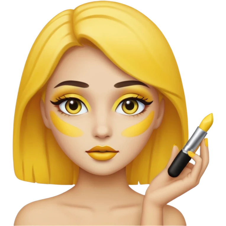 yellow makeup  emoji