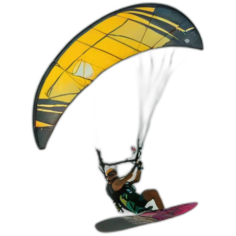 kiteboarding jump on flat water emoji