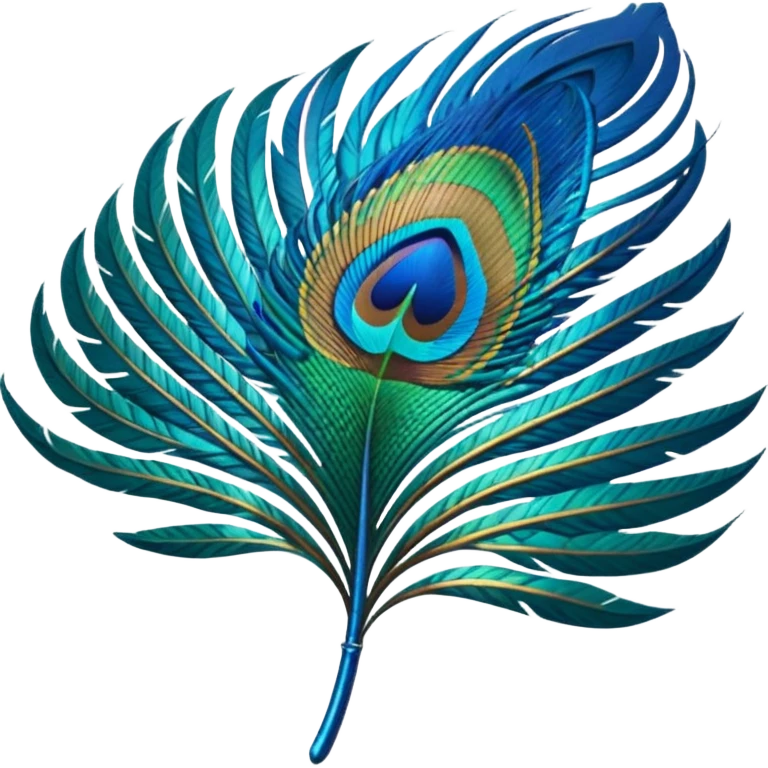 peacock feather emoji