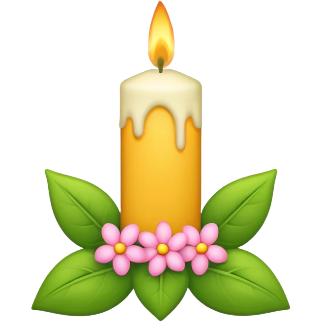 flower candle emoji