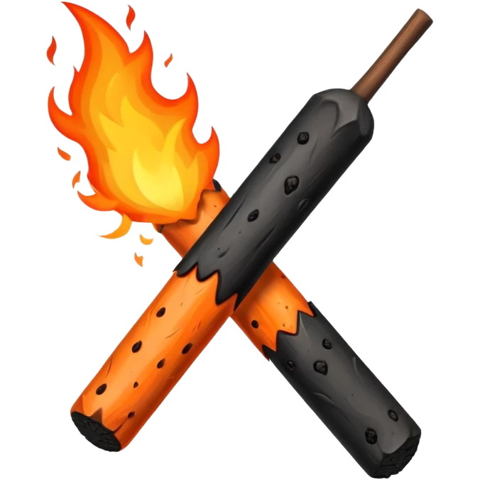 wood fire stick  emoji