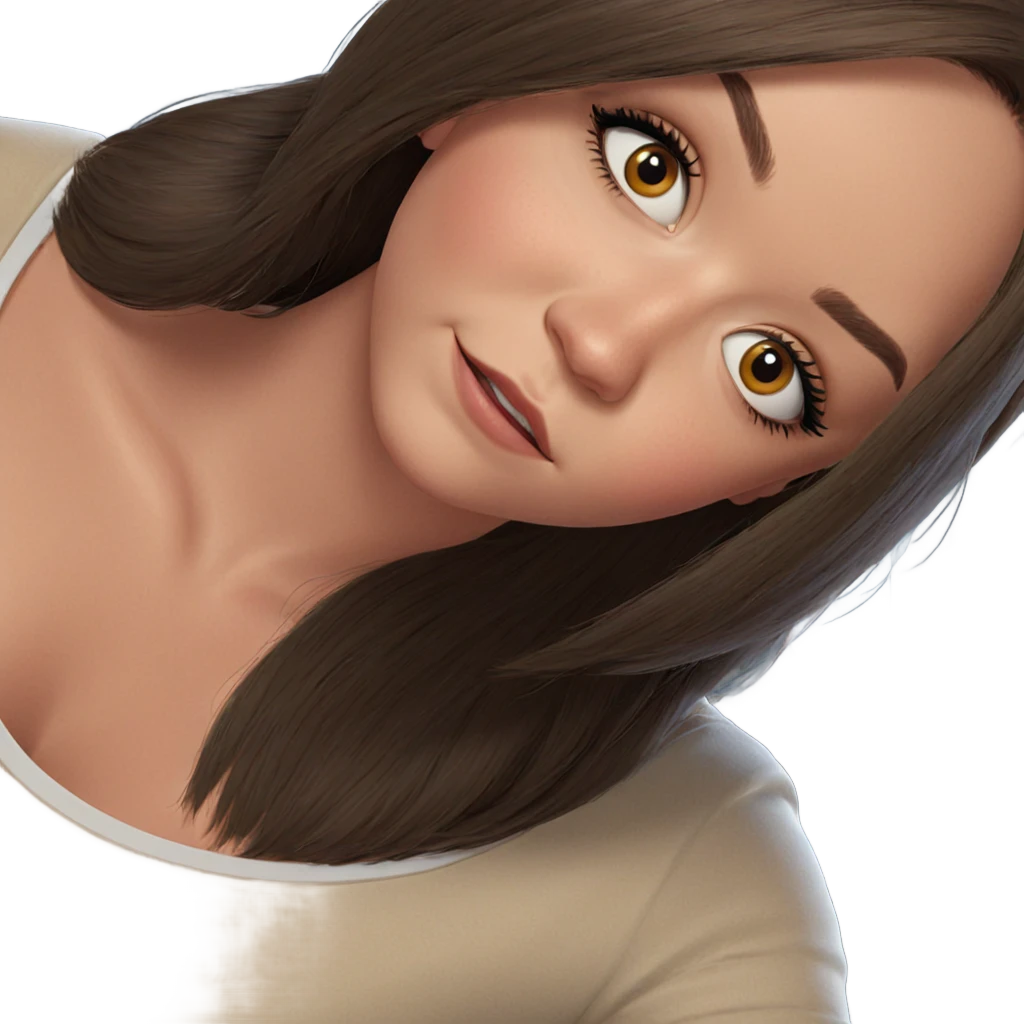 realistic portrait of girl emoji