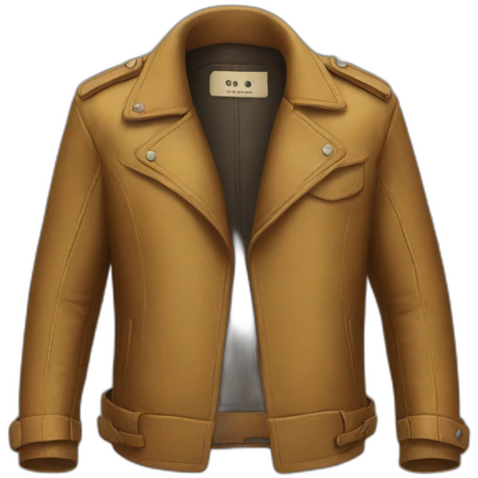 Veste en cuir emoji