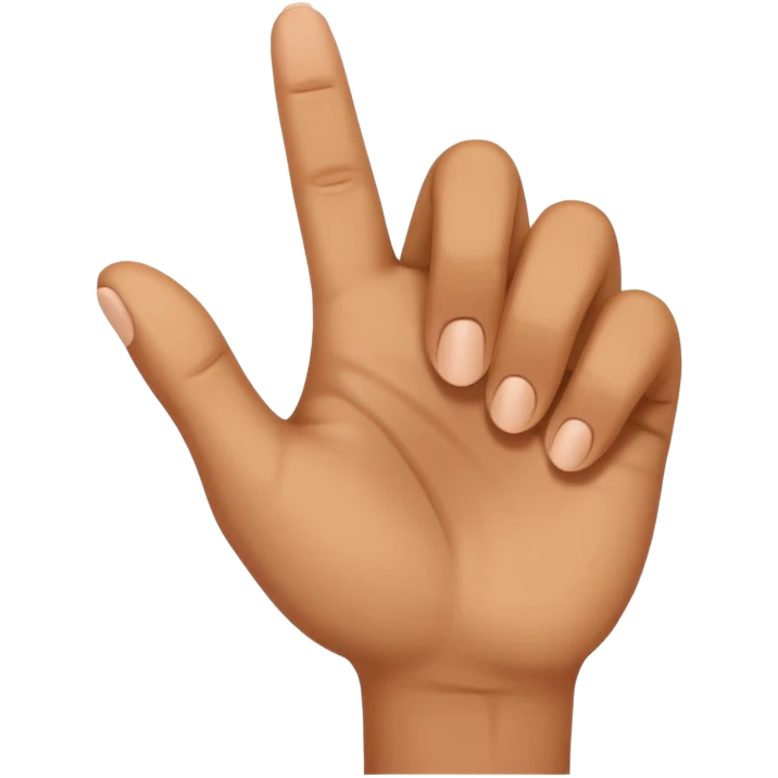 Fingers pinching ear emoji