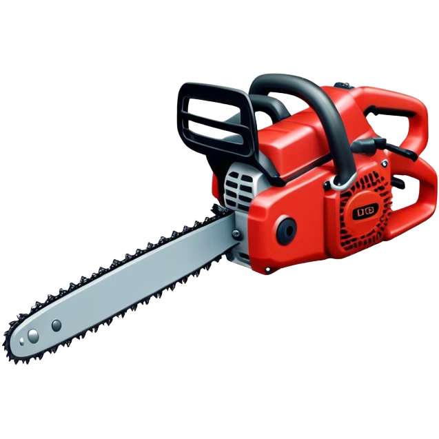 red chainsaw emoji