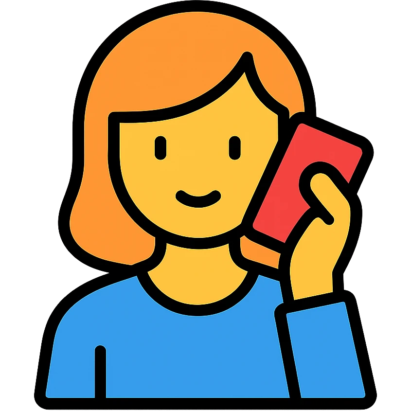 colored icon of a woman talking on the phone emoji