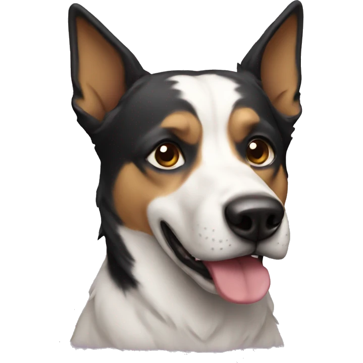 high dog emoji