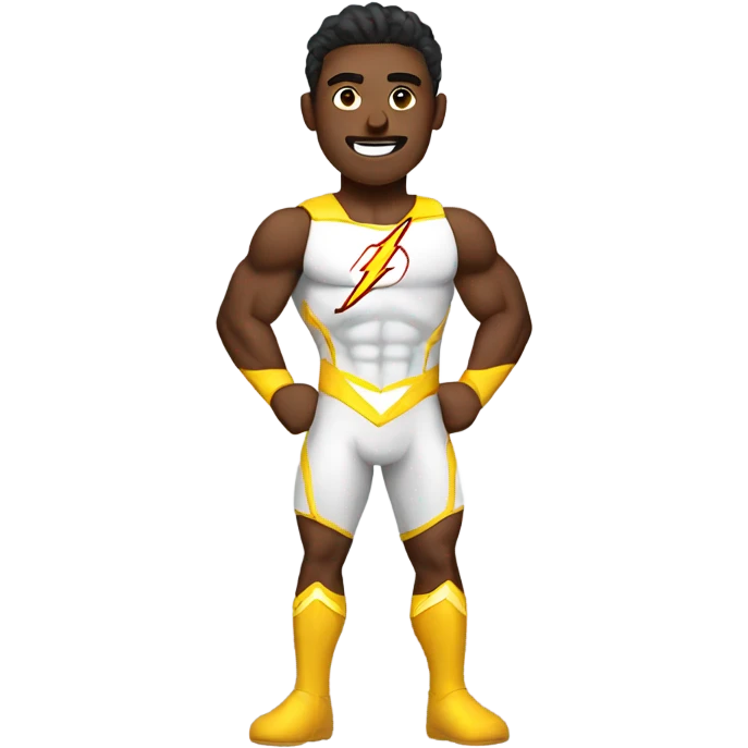 Flash hero working out  emoji