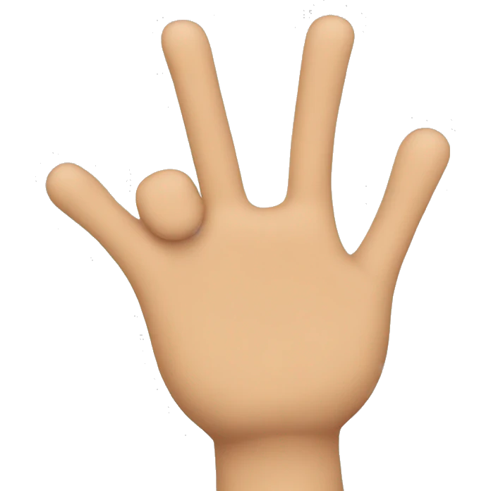 mano señalando emoji
