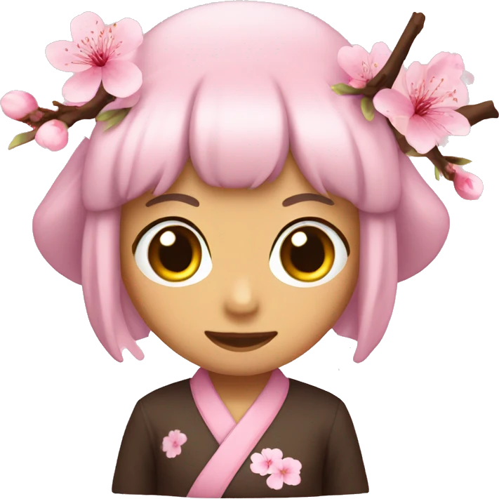 Pink sakura Japanese emoji