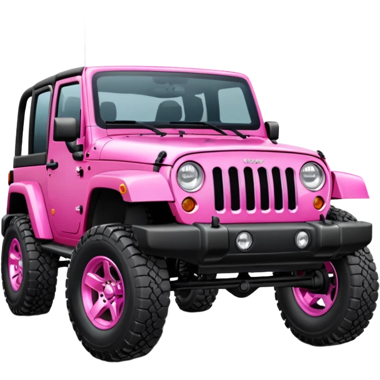 Tuscadero pink jeep wrangler  emoji