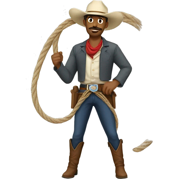 Cowboys lasso alone emoji