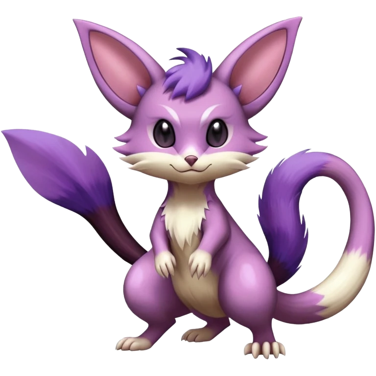Shiny Furret-Espeon-Furret-Noibat-Noivern-Hybrid (Full body) emoji
