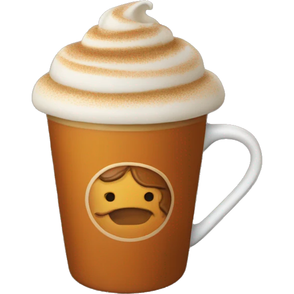 Pumpkin spice latte emoji