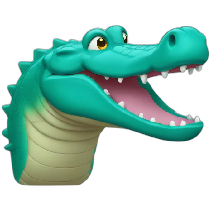 teal croc emoji