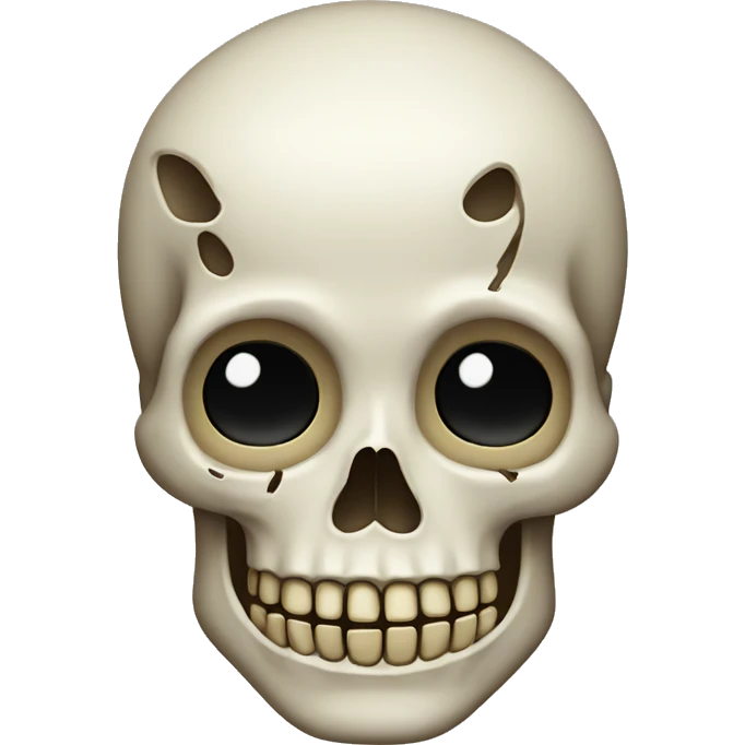 Calavera con ffrío  emoji