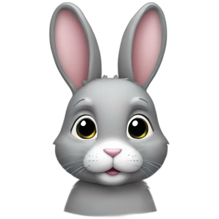 Lapin gris emoji