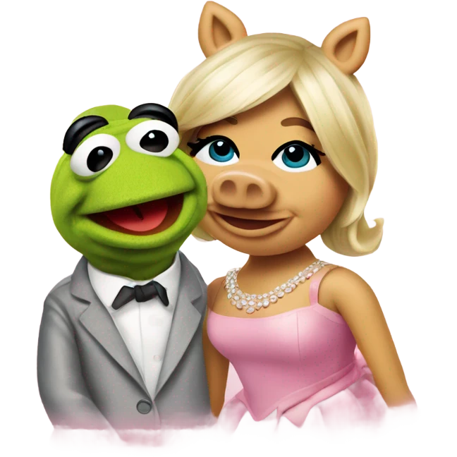 Miss Piggy & Kermit the Frog emoji