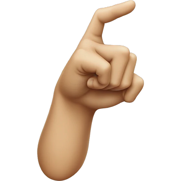 hand pointing finger emoji
