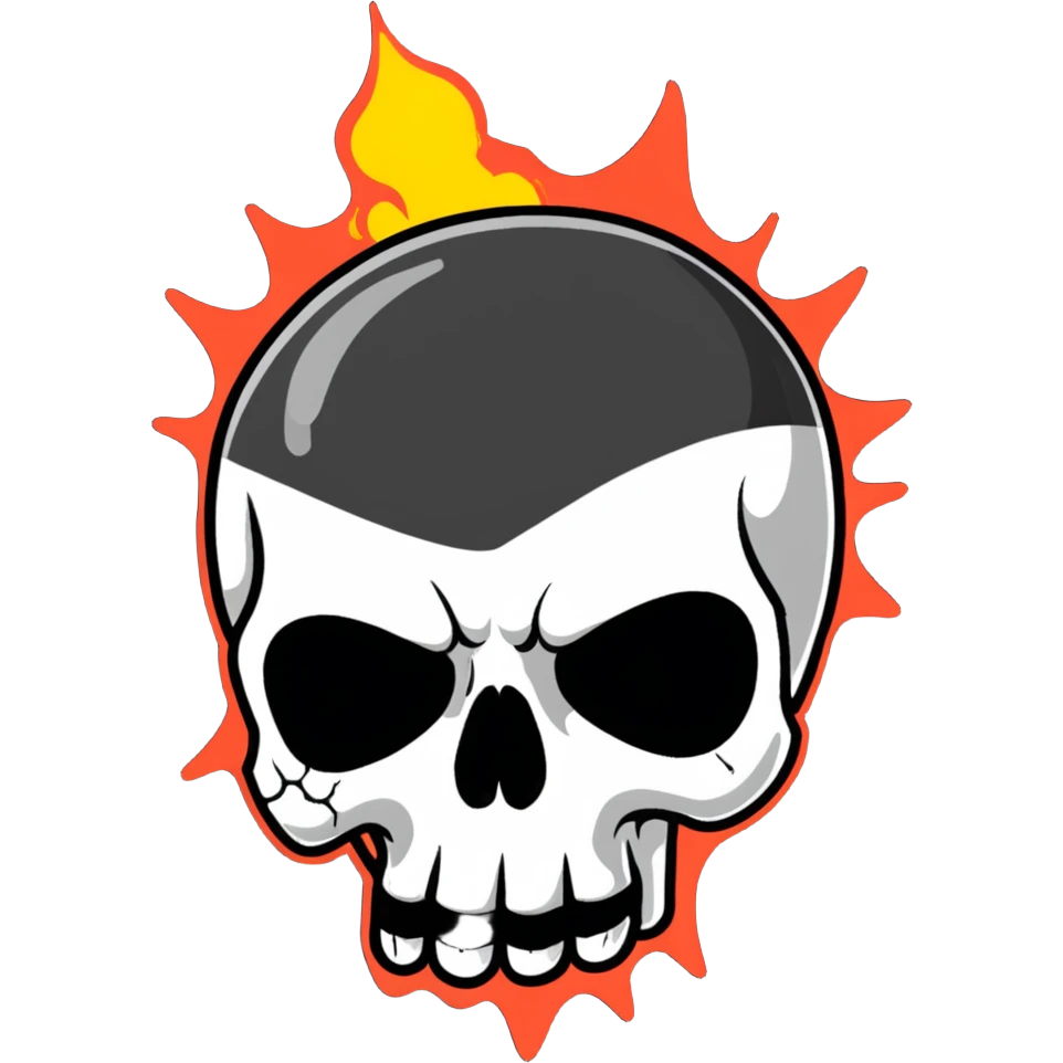 mindblown skull emoji