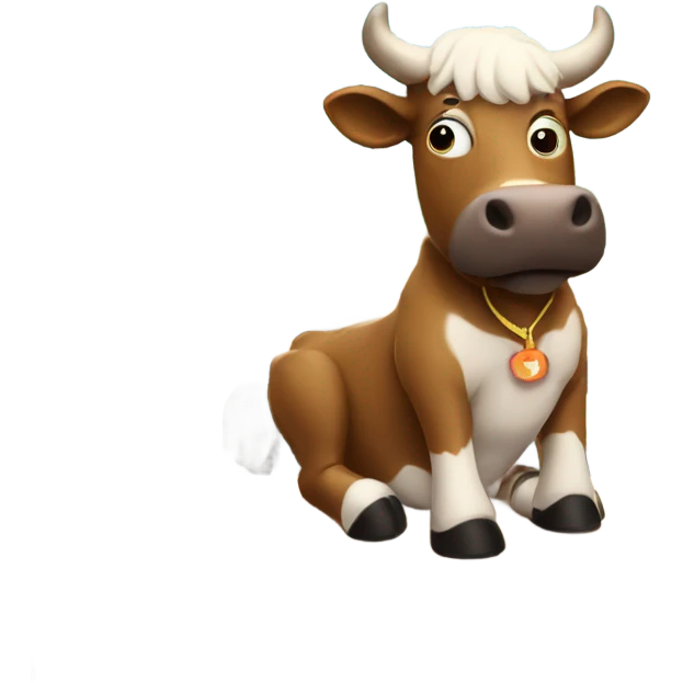 bull learning in a classroom emoji