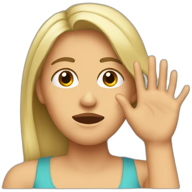 Women slapping forehead  emoji